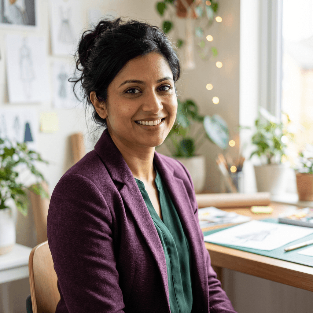 Priya S. client portrait
